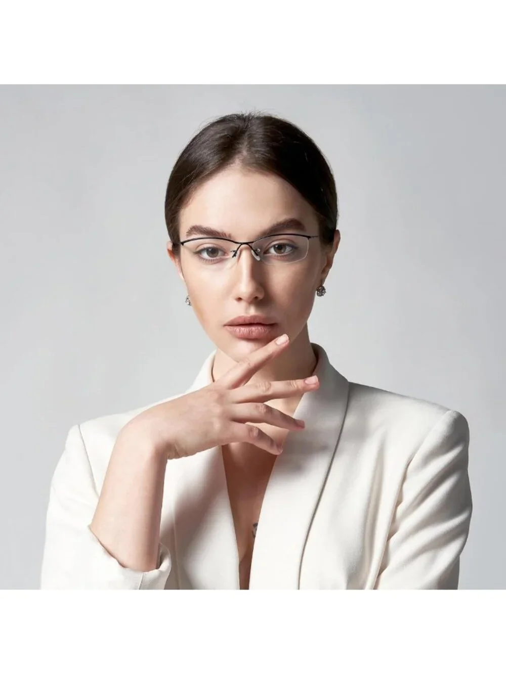 3 Pack Blue Light Blocking Half Frame Reading Glasses for Men & Women - Thin